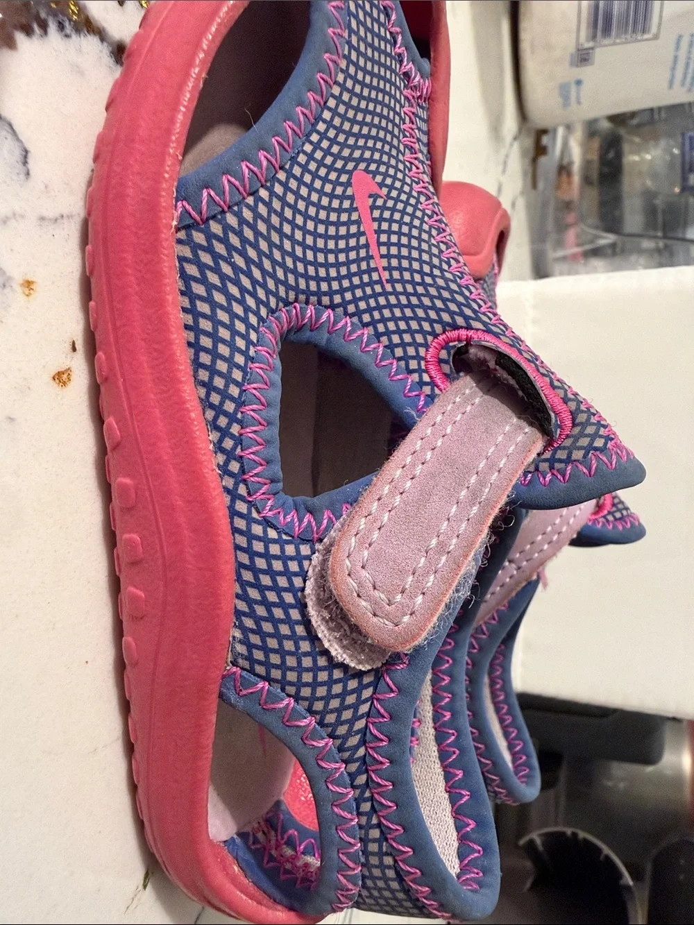 Nike Girls Pink and Purple Water-Ready Sandals